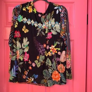 Johnny Was long sleeve blouse